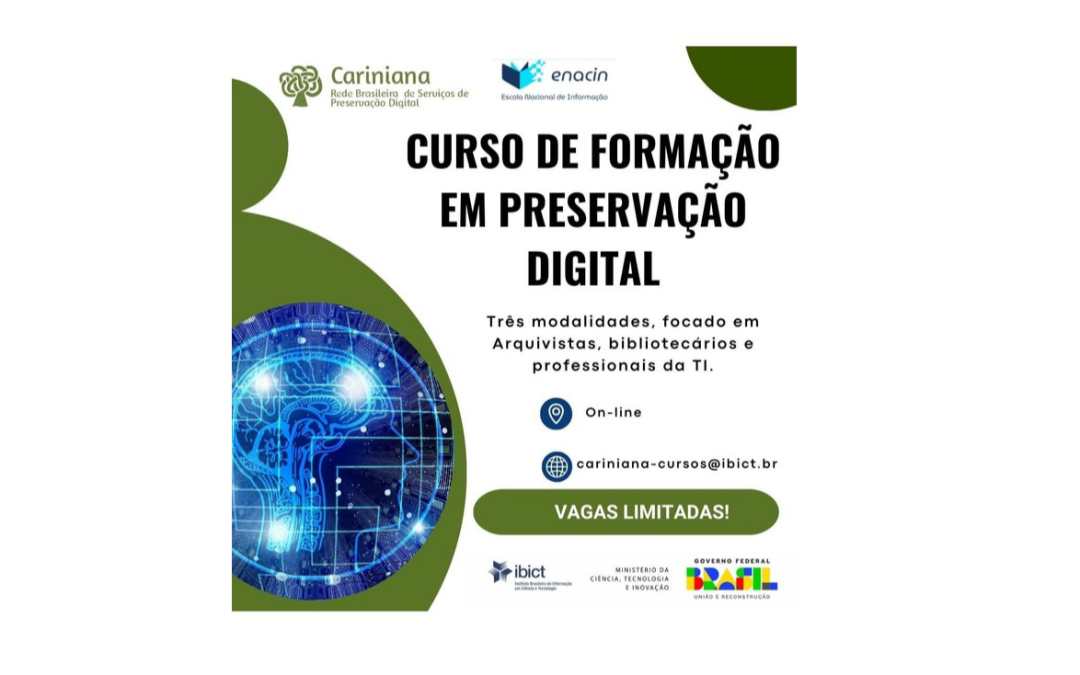 Programa de Formação em Preservação Digital oferece três cursos online em 2025